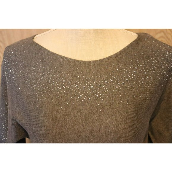 89th + Madison (Style S1091AM0289 Medium Heather Grey) with Rhinestone accent Si - Picture 2 of 5